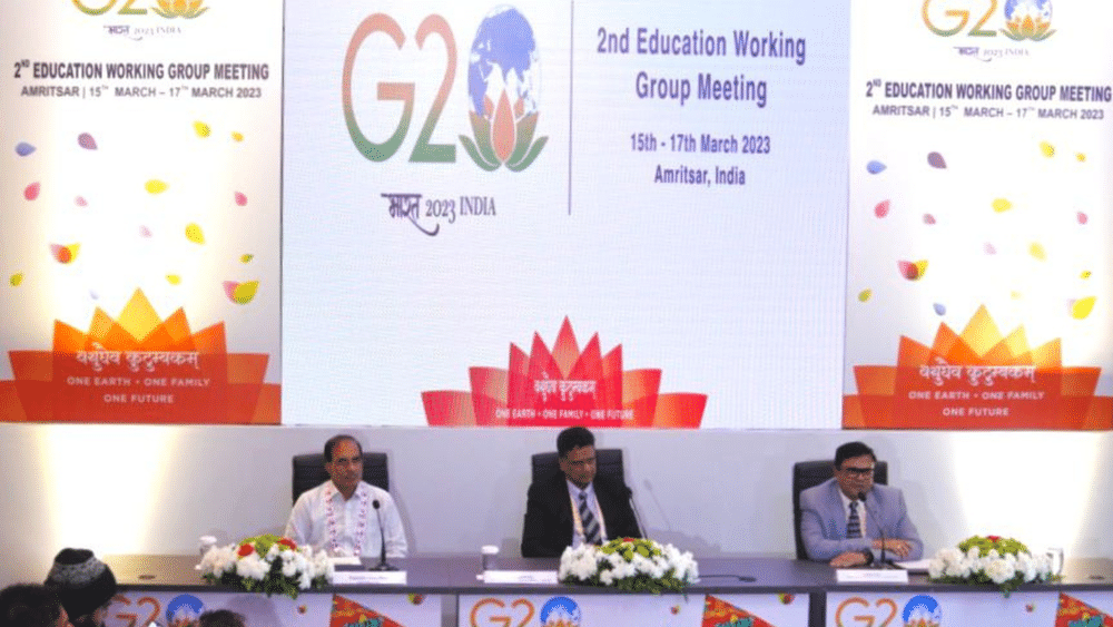 G-20 Summit 2023: ਦੂਜੀ ਐਜੂਕੇਸ਼ਨ ਵਰਕਿੰਗ ਗਰੁੱਪ ਦੀ ਮੀਟਿੰਗ 'ਚ ਰਿਸਰਚ ਨੂੰ ਮਜਬੂਤ ਕਰਨ ਤੇ ਜੋਰ।