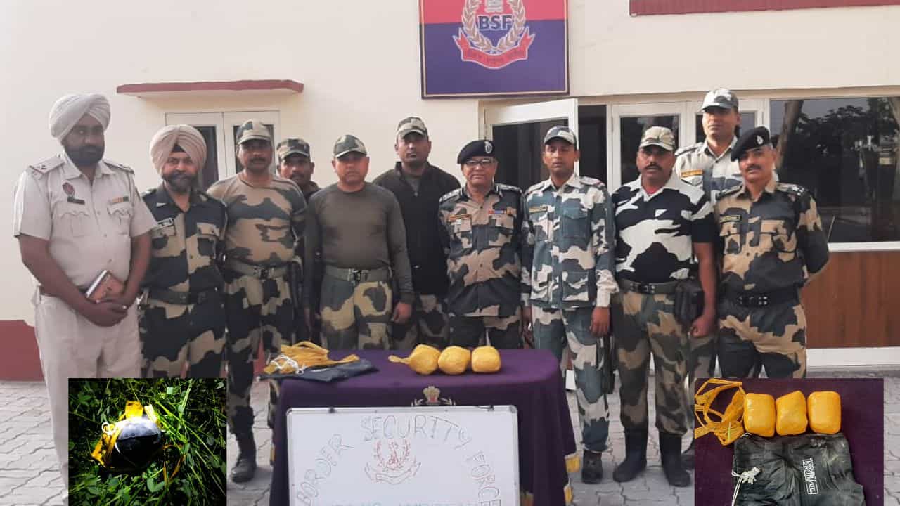 Pak Drone: BSF ਵੱਲੋਂ ਪਾਕਿਸਤਾਨੀ ਡਰੋਨ ਢੇਰ, 3 ਪੈਕੇਟ ਹੈਰੋਇਨ ਬਰਾਮਦ