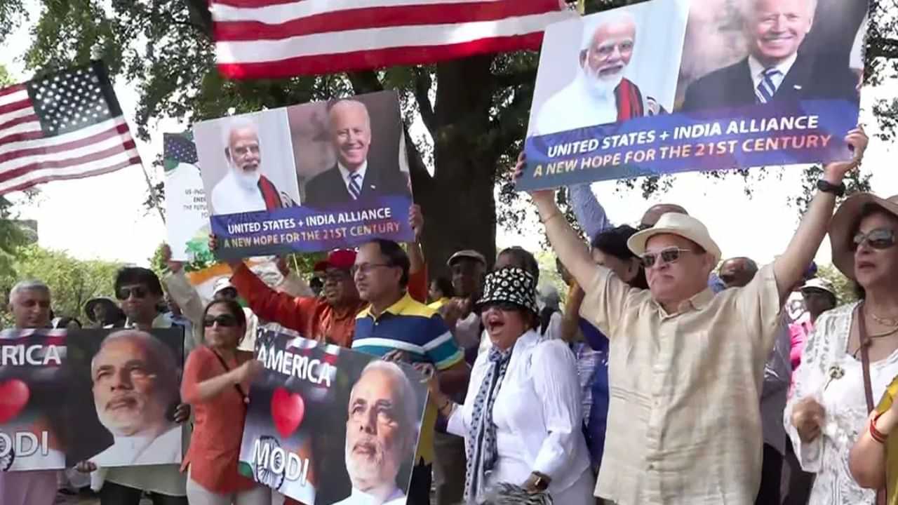 PM Modi US Visit: ਪੀਐੱਮ ਮੋਦੀ ਦੇ ਦੌਰੇ ਤੋਂ ਪਹਿਲਾਂ ਅਮਰੀਕਾ ਚ ਉਤਸ਼ਾਹ, ਭਾਰਤੀ-ਅਮਰੀਕਾ ਭਾਈਚਾਰੇ ਨੇ ਵਾਸ਼ਿੰਗਟਨ ਚ ਕੱਢੀ ਏਕਤਾ ਰੈਲੀ