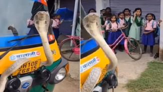 OMG: ਜਦੋਂ ‘ਨਾਗਰਾਜ’ ਆਟੋ ਦੀ ਹੈੱਡਲਾਈਟ ਬਣੇ ਤਾਂ ਦੇਖਣ ਵਾਲਿਆਂ ਦੀ ਭੀੜ ਲੱਗੀ; ਵੀਡੀਓ ਵਾਇਰਲ
