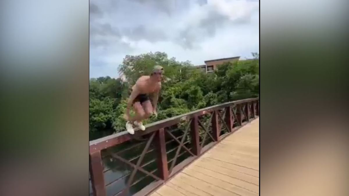 Shocking Video: ਖ਼ਤਰਨਾਕ ਸਟੰਟ ਕਰਦਿਆਂ ਤਿਲਕਿਆ ਸ਼ਖਸ ਦਾ ਪੈਰ, ਫੇਰ ਕੀ ਹੋਇਆ, ਵੇਖੋ ਰੂਹ ਕੰਬਾਉਣ ਵਾਲਾ ਵੀਡੀਓ Shocking Video: ਖ਼ਤਰਨਾਕ ਸਟੰਟ ਕਰਦਿਆਂ ਤਿਲਕਿਆ ਸ਼ਖਸ ਦਾ ਪੈਰ, ਫੇਰ ਕੀ ਹੋਇਆ, ਵੇਖੋ ਰੂਹ ਕੰਬਾਉਣ ਵਾਲਾ ਵੀਡੀਓ