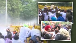 ਹਿਰਾਸਤ ‘ਚ ਲਏ ਗਏ ਬਿਨ੍ਹਾਂ ਆਗਿਆ ਗਵਰਨਰ ਹਾਊਸ ਵੱਲ ਜਾ ਰਹੇ ਪੰਜਾਬ ਕਾਂਗਰਸ ਦੇ ਆਗੂ