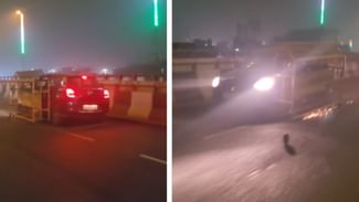Shocking Video: ਦਿੱਲੀ ਪੁਲਿਸ ਦੇ ਬੈਰੀਕੇਡ ‘ਚ ਫਸੀ ਕਾਰ, ਡਰਾਈਵਰ ਨੇ ਜੋ ਕੀਤਾ ਦੇਖ ਕੇ ਲੋਕ ਹੋ ਗਏ ਹੈਰਾਨ
