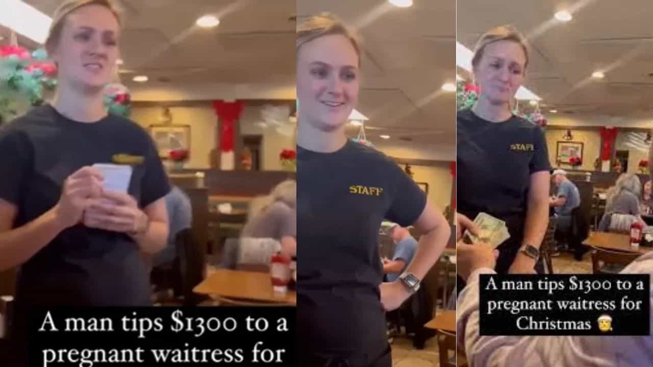 ਰੈਸਟੋਰੈਂਟ ਚ ਕੰਮ ਕਰਨ ਵਾਲੀ ਗਰਭਵਤੀ ਵੇਟਰੈਸ ਤੇ ਗਾਹਕ ਨੂੰ ਆਇਆ ਤਰਸ, ਦਿੱਤੇ 1 ਲੱਖ ਰੁਪਏ...ਵੇਖੋ ਵੀਡੀਓ