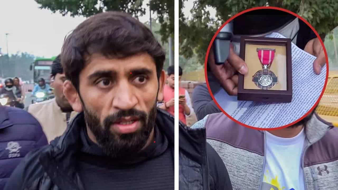 ਉਦਾਸ ਚਿਹਰਾ, ਨਮ ਅੱਖਾਂ ਅਤੇ ਹੱਥ ਵਿੱਚ ਪਦਮਸ਼੍ਰੀ...PM ਨਿਵਾਸ ਨੇੜੇ ਫੁੱਟਪਾਥ ਤੇ ਪੁਰਸਕਾਰ ਰੱਖ ਕੇ ਬਜਰੰਗ ਵਾਪਸ ਪਰਤੇ