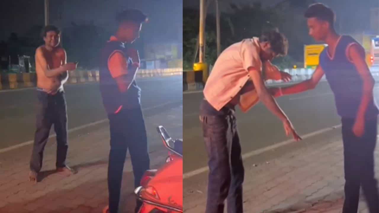 ਠੰਡ ਵਿੱਚ ਨੰਗਾ ਖੜਾ ਸੀ ਬੰਦਾ, ਮੁੰਡੇ ਨੇ ਲਾਹ ਕੇ ਦੇ ਦਿੱਤੀ ਆਪਣੀ ਕਮੀਜ਼ , ਲੋਕਾਂ ਨੇ ਕਿਹਾ- ਬਸ ਦਿਲ ਵੱਡਾ ਹੋਣਾ ਚਾਹੀਦਾ