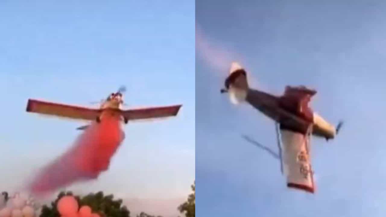 ਕਪਲ ਕਰ ਰਹੇ ਸੀ ਪਾਰਟੀ, ਉਪਰੋਂ ਉੱਡਦਾ ਜਹਾਜ਼ ਹੋਇਆ ਕਰੈਸ਼, ਦੇਖੋ ਵੀਡੀਓ