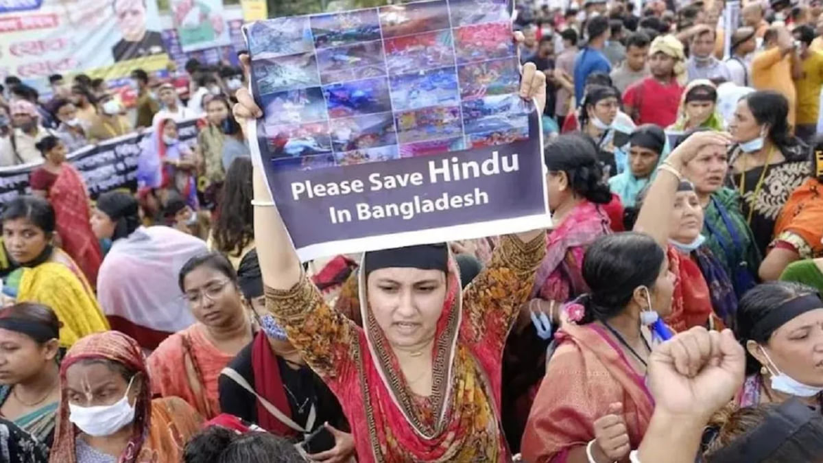 Atrocities against Hindus in Bangladesh broke temples, beat and burnt houses