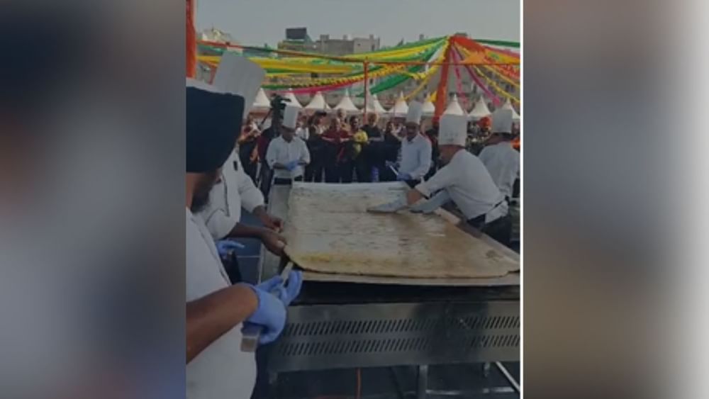 ਦੱਸਿਆ ਜਾ ਰਿਹਾ ਹੈ ਕਿ ਇਸ ਪਰੌਂਠੇ ਦੀ ਲੰਬਾਈ 8 ਫੁੱਟ ਤੇ ਚੌੜਾਈ 5 ਫੁੱਟ ਹੈ। ਇਸ ਪਰੌਂਠੇ ਨੂੰ 22 ਕਿਲੋਗ੍ਰਾਮ ਦੇ 2 ਵੇਲਣਿਆ ਨਾਲ ਤਿਆਰ ਕੀਤਾ ਹੈ। ਇਸ ਪਰੌਂਠੇ ਨੂੰ ਬਣਾਉਣ ਦੇ ਲਈ 25 ਕਿਲੋਗ੍ਰਾਮ ਦੇ ਕਰੀਬ ਆਟੇ ਦਾ ਇਸਤਿਮਾਲ ਕੀਤਾ ਗਿਆ ਹੈ।