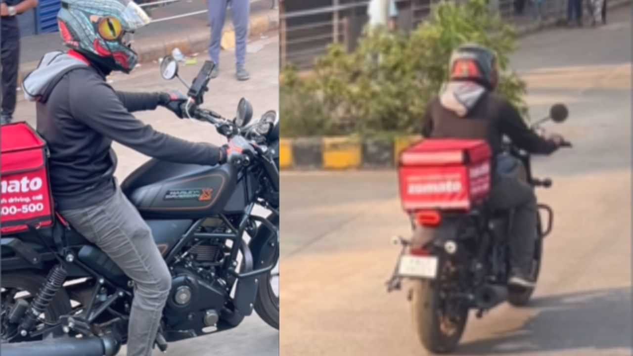 Harley Davidson ਤੇ ਜਾਂਦਾ ਦਿਖਿਆ Zomato ਡਿਲੀਵਰੀ ਬੁਆਏ, VIDEO ਦੇਖ ਹੋ ਜਾਓਗੇ ਦੰਗ