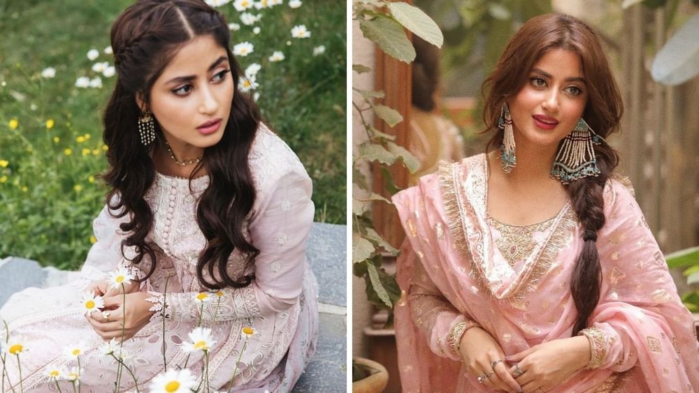 ਹੇਅਰਸਟਾਈਲ ਦੀ ਗੱਲ ਕਰੀਏ ਤਾਂ ਸ਼ਰਾਰੇ ਦੇ ਨਾਲ ਲਾਈਟ ਰਿੰਗ ਕਰਲ ਬਣਾ ਕੇ ਵਾਲਾਂ ਨੂੰ ਖੁੱਲ੍ਹਾ ਰੱਖਿਆ ਜਾ ਸਕਦਾ ਹੈ ਅਤੇ ਵਾਲਾਂ ਨੂੰ ਅੱਗੇ ਤੋਂ ਦੋ ਹਿੱਸਿਆਂ ਵਿਚ ਵੰਡੋ ਅਤੇ ਪਿਛਲੇ ਪਾਸੇ ਫਰੈਂਚ ਬਰੇਡ ਨੂੰ ਪਿੰਨ ਅੱਪ ਕਰੋ। ਇਹ ਸਟਾਈਲ ਲੰਬੇ ਅਤੇ ਛੋਟੇ ਵਾਲਾਂ ਦੋਵਾਂ ਲਈ ਸੰਪੂਰਨ ਹੈ. ਜੇਕਰ ਤੁਹਾਡੇ ਵਾਲ ਲੰਬੇ ਅਤੇ ਸੰਘਣੇ ਹਨ, ਤਾਂ ਤੁਸੀਂ ਸਜਲ ਅਲੀ ਦੀ ਤਰ੍ਹਾਂ ਸਾਧਾਰਨ ਬਰੇਡ ਬਣਾ ਸਕਦੇ ਹੋ।