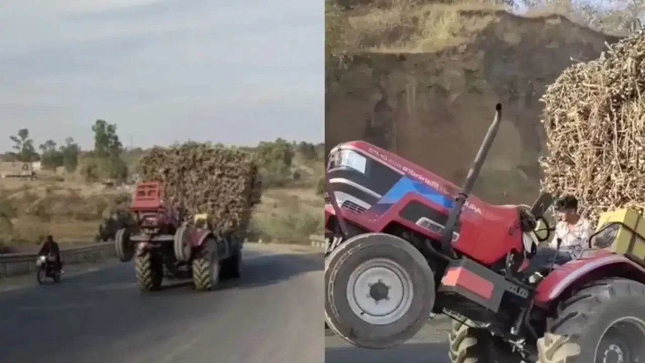ਇਹ ਹੈ ਅਸਲੀ Heavy ਡਰਾਈਵਰ ਹੈ! ਸ਼ਖ਼ਸ ਨੇ 2 ਟਾਇਰਾਂ ਤੇ ਚਲਾਇਆ ਟਰੈਕਟਰ, ਰੌਂਗਟੇ ਖੜੇ ਕਰਨ ਵਾਲਾ ਵਾਇਰਲ ਵੀਡੀਓ ਇਹ ਹੈ ਅਸਲੀ Heavy ਡਰਾਈਵਰ ਹੈ! ਸ਼ਖ਼ਸ ਨੇ 2 ਟਾਇਰਾਂ ਤੇ ਚਲਾਇਆ ਟਰੈਕਟਰ, ਰੌਂਗਟੇ ਖੜੇ ਕਰਨ ਵਾਲਾ ਵਾਇਰਲ ਵੀਡੀਓ
