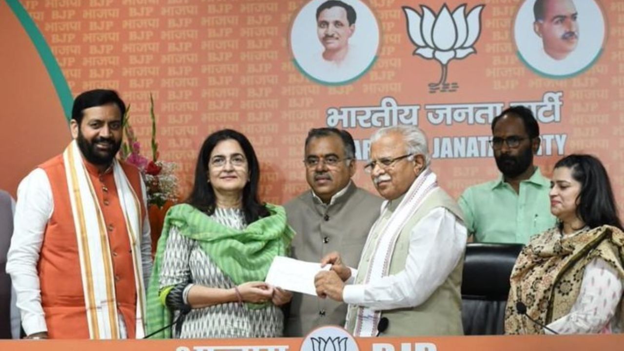 Haryana:ਭਾਜਪਾ 'ਚ ਸ਼ਾਮਲ ਹੋਏ ਕਿਰਨ ਚੌਧਰੀ ਤੇ ਬੇਟੀ ਸ਼ਰੂਤੀ ਚੌਧਰੀ, ਕੱਲ੍ਹ ਕਾਂਗਰਸ ਤੋਂ ਦਿੱਤਾ ਸੀ ਅਸਤੀਫਾ