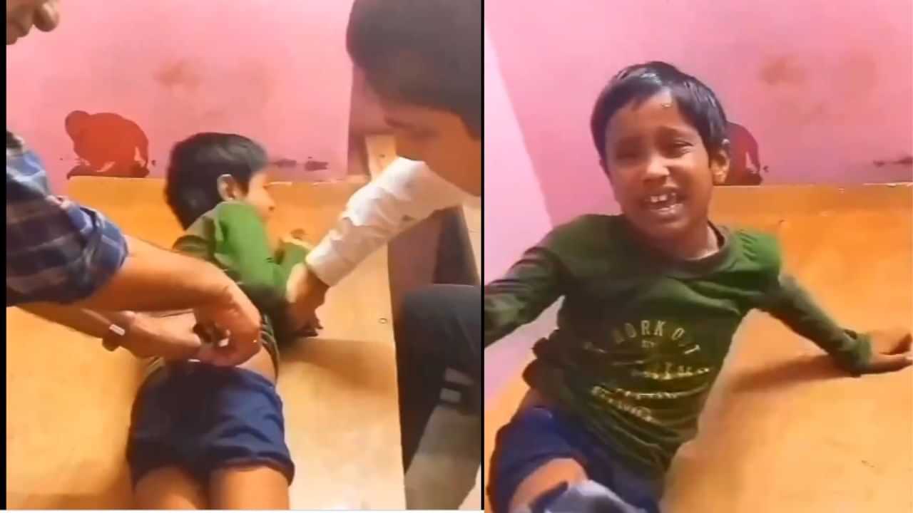 Child Funny Video: ਟੀਕਾ ਲਗਾਉਂਦੇ ਹੀ ਚੀਕਣ ਲੱਗਾ ਬੱਚਾ, ਬਾਅਦ ਚ ਬੋਲਿਆ- ਓਕੇ, ਓਕੇ, ਵੀਡੀਓ ਵਾਇਰਲ