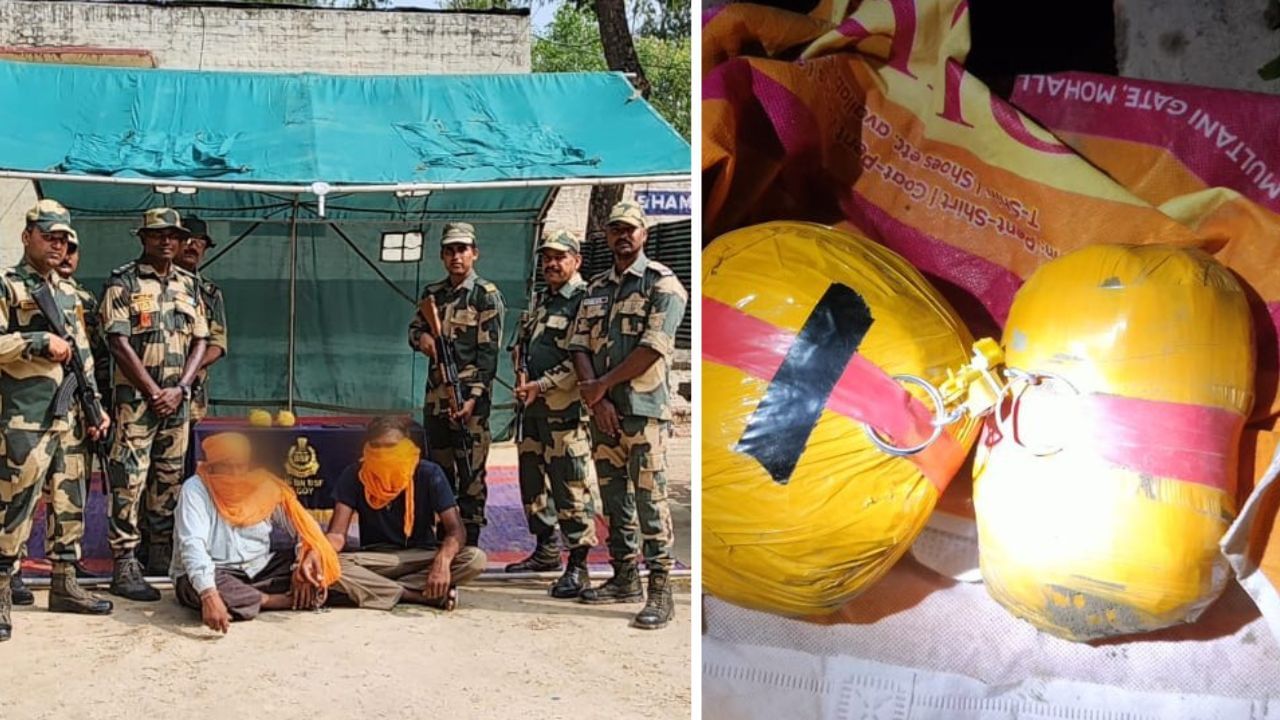 BSF ਨੇ ਫ਼ਿਰੋਜ਼ਪੁਰ ਬਾਰਡਰ ‘ਤੇ ਦੋ ਵਿਅਕਤੀਆਂ ਨੂੰ ਸ਼ੱਕੀ ਨਸ਼ੀਲੇ ਪਦਾਰਥਾਂ ਸਮੇਤ ਫੜਿਆ, ਟਰੈਕਟਰ ‘ਚੋਂ ਮਿਲੀ ਖੇਪ BSF ਨੇ ਫ਼ਿਰੋਜ਼ਪੁਰ ਬਾਰਡਰ ‘ਤੇ ਦੋ ਵਿਅਕਤੀਆਂ ਨੂੰ ਸ਼ੱਕੀ ਨਸ਼ੀਲੇ ਪਦਾਰਥਾਂ ਸਮੇਤ ਫੜਿਆ, ਟਰੈਕਟਰ ‘ਚੋਂ ਮਿਲੀ ਖੇਪ