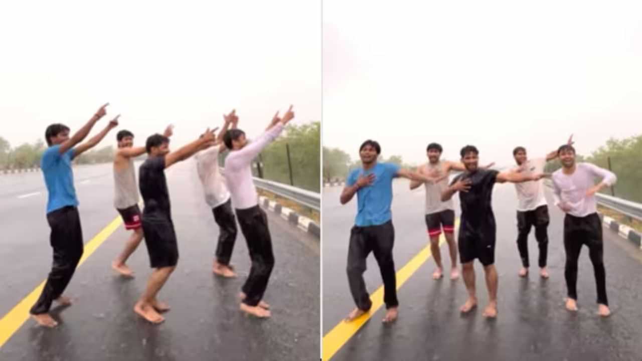 Viral Dance: ਮੀਂਹ ਚ ਸੜਕ ਵਿਚਕਾਰ ਸ਼ਾਹਰੁਖ ਖਾਨ ਦੇ ਗੀਤ ਤੇ ਮੁੰਡਿਆਂ ਨੇ ਕੀਤਾ ਜਬਰਦਸਤ ਡਾਂਸ, ਵਾਇਰਲ ਵੀਡੀਓ