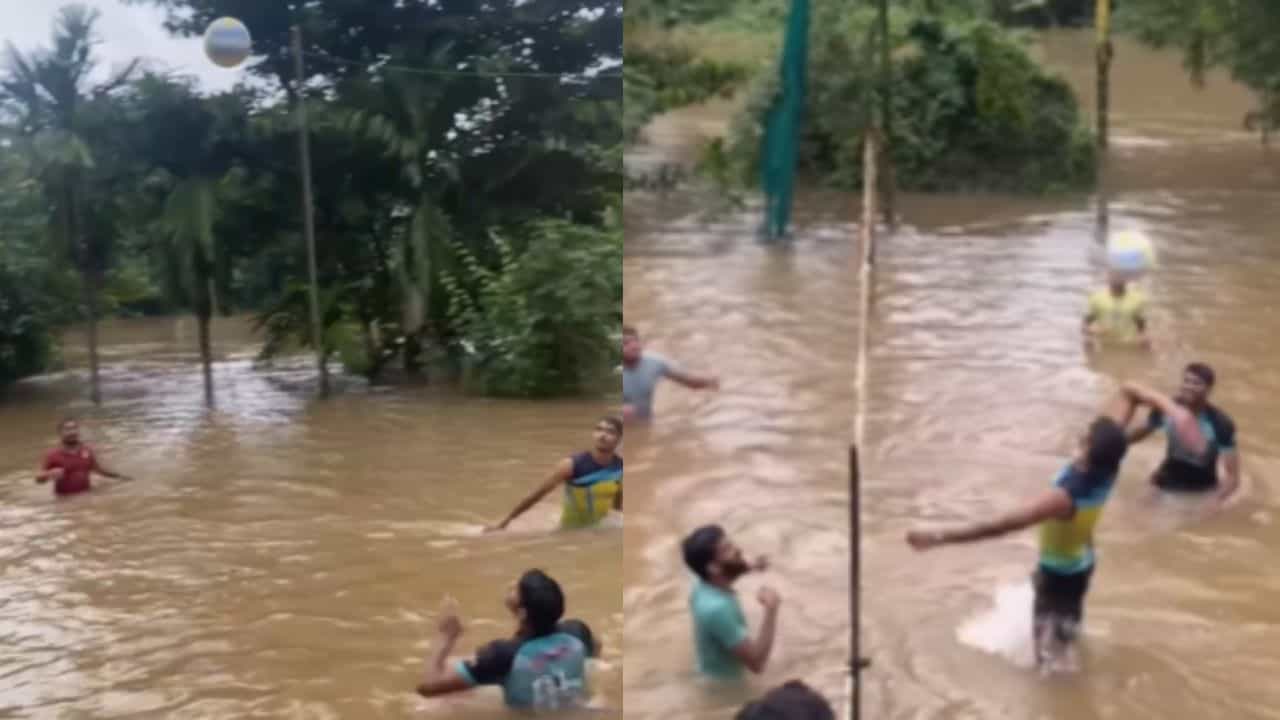 Trending News: ਕਦੇ ਦੇਖਿਆ ਹੈ ਖੇਡਾਂ ਪ੍ਰਤੀ ਅਜਿਹਾ ਸਮਰਪਣ ? ਡੂੰਘੇ ਪਾਣੀ ਚ ਵਾਲੀਬਾਲ ਖੇਡਦੇ ਮੁੰਡਿਆਂ ਦਾ ਵੀਡੀਓ ਵਾਇਰਲ Trending News: ਕਦੇ ਦੇਖਿਆ ਹੈ ਖੇਡਾਂ ਪ੍ਰਤੀ ਅਜਿਹਾ ਸਮਰਪਣ ? ਡੂੰਘੇ ਪਾਣੀ ਚ ਵਾਲੀਬਾਲ ਖੇਡਦੇ ਮੁੰਡਿਆਂ ਦਾ ਵੀਡੀਓ ਵਾਇਰਲ