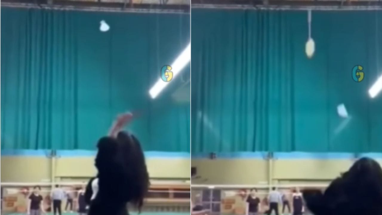 Badminton Racket Implode OMG: ਬੈਡਮਿੰਟਨ ਕੋਰਟ 'ਚ ਕੁੜੀ ਨੇ ਕੀਤੀ ਗਲਤੀ, ਮਜ਼ੇ ਲੈਣ ਲੱਗੇ ਲੋਕ, ਬੋਲੇ ...
