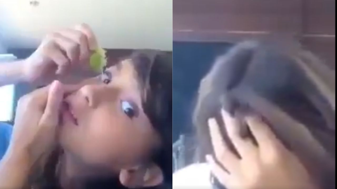 Girl Squeeze Lemon Juice In Eyes: ਕੁੜੀ ਨੇ ਅੱਖਾਂ ‘ਚ ਨਿੰਬੂ ਨਿਚੋੜਿਆ, ਦੋ ਬੂੰਦਾਂ ਡਿੱਗਦਿਆਂ ਹੀ ਲੱਗੀ ਤੜਫਣ, ਦੇਖੋ ਵੀਡੀਓ Girl Squeeze Lemon Juice In Eyes: ਕੁੜੀ ਨੇ ਅੱਖਾਂ ‘ਚ ਨਿੰਬੂ ਨਿਚੋੜਿਆ, ਦੋ ਬੂੰਦਾਂ ਡਿੱਗਦਿਆਂ ਹੀ ਲੱਗੀ ਤੜਫਣ, ਦੇਖੋ ਵੀਡੀਓ