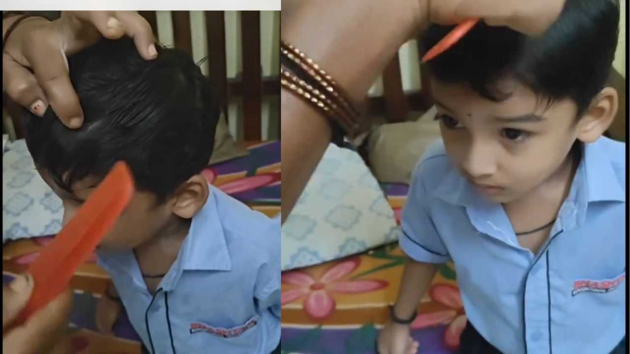 Hairstyle Video Viral: ਸਕੂਲ ਜਾਣ ਤੋਂ ਪਹਿਲਾਂ ਮਾਂ ਨੇ ਬੇਟੇ ਦੇ ਵਾਲਾਂ ਨੂੰ ਇਸ ਤਰ੍ਹਾਂ ਕੀਤਾ Style, ਯੂਜ਼ਰਸ ਬੋਲੇ- ਦੁਨੀਆ ਦਾ ਬੇਸਟ Hairstyle