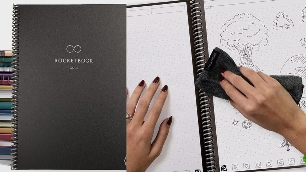 Rocketbook Smart Notebook:ਇਹ ਨੋਟਬੁੱਕ ਤੁਹਾਡੇ ਲਈ ਵਧੀਆ ਆਪਸ਼ਨ ਸਾਬਤ ਹੋ ਸਕਦਾ ਹੈ। ਇਸ 'ਚ ਤੁਹਾਨੂੰ 36 ਪੇਜ ਮਿਲਦੇ ਹਨ, ਜਿਨ੍ਹਾਂ 'ਤੇ ਤੁਸੀਂ ਜਦੋਂ ਚਾਹੋ ਲਿਖ ਅਤੇ ਮਿਟਾ ਸਕਦੇ ਹੋ, ਇਨ੍ਹਾਂ ਸਾਰੇ ਪੰਨਿਆਂ ਨੂੰ ਵਾਰ-ਵਾਰ ਇਸਤੇਮਾਲ ਕੀਤਾ ਜਾ ਸਕਦਾ ਹੈ। ਤੁਸੀਂ ਇਸ ਨੂੰ Amazon ਤੋਂ 36 ਫੀਸਦੀ ਡਿਸਕਾਊਂਟ ਨਾਲ ਸਿਰਫ 5,021 ਰੁਪਏ 'ਚ ਖਰੀਦ ਸਕਦੇ ਹੋ।