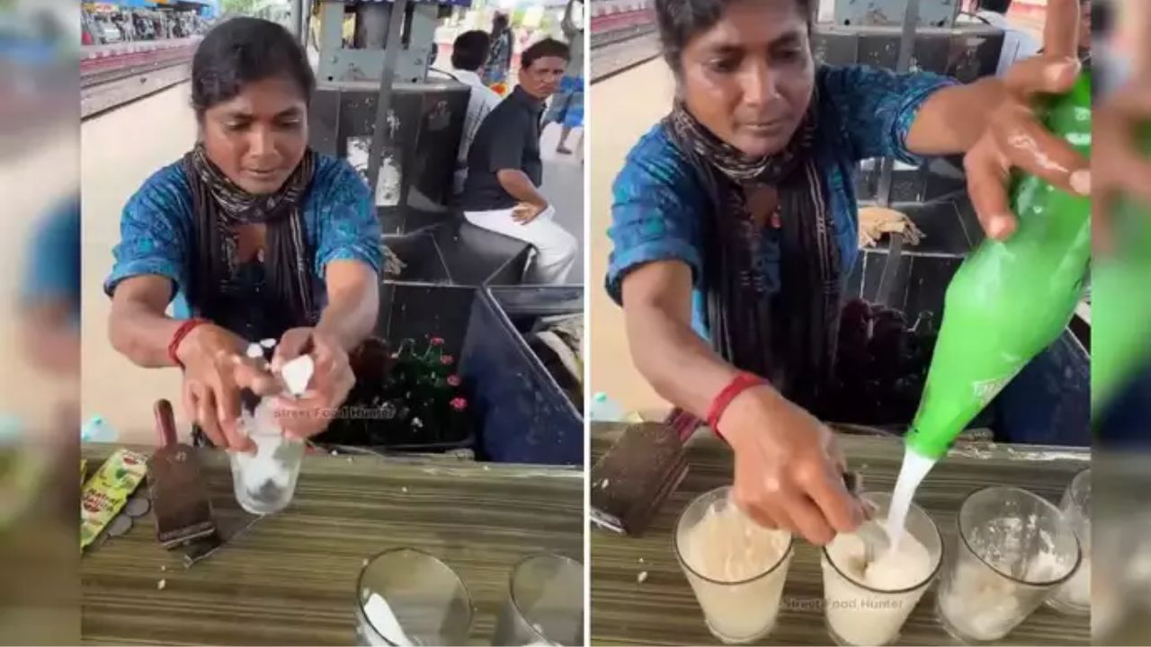 Viral: ਔਰਤ ਨੇ ਰਾਕੇਟ ਦੀ ਰਫਤਾਰ ਨਾਲ ਤਿਆਰ ਕੀਤਾ ‘ਤਾਜ਼ਾ ਸੋਡਾ’, ਦਿਖਾਈ ਅਜਿਹੀ ਚੁਸਤੀ, ਇਕ ਮਿੰਟ ‘ਚ ਤਿਆਰ ਹੋ ਗਿਆ ਡ੍ਰਿੰਕ, ਦੇਖੋ VIDEO Viral: ਔਰਤ ਨੇ ਰਾਕੇਟ ਦੀ ਰਫਤਾਰ ਨਾਲ ਤਿਆਰ ਕੀਤਾ ‘ਤਾਜ਼ਾ ਸੋਡਾ’, ਦਿਖਾਈ ਅਜਿਹੀ ਚੁਸਤੀ, ਇਕ ਮਿੰਟ ‘ਚ ਤਿਆਰ ਹੋ ਗਿਆ ਡ੍ਰਿੰਕ, ਦੇਖੋ VIDEO