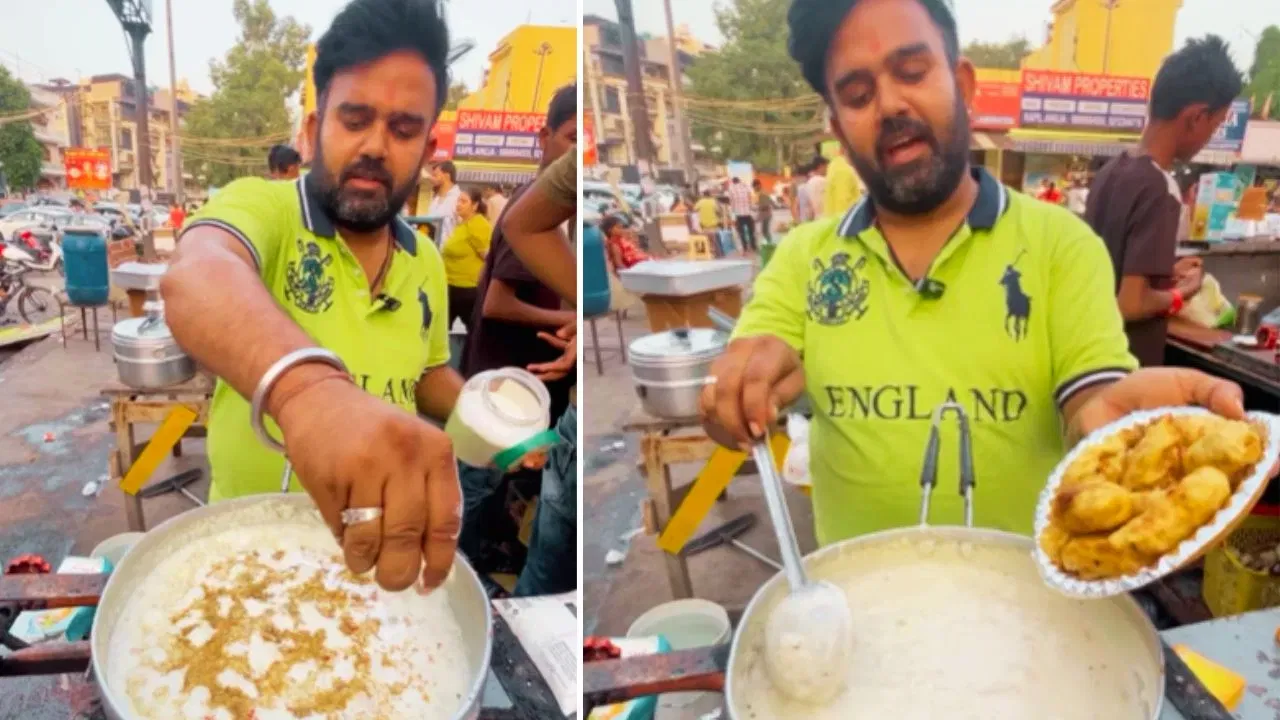 Viral Video: ‘ਹੁਣ ਇਹ ਕੀ ਨਵਾਂ ਸਿਆਪਾ ਹੈ’, ਮੋਮੋ ਦੇ ਨਾਂ ‘ਤੇ ਦਿੱਲੀ ਦੇ ਸਟ੍ਰੀਟ ਵੈਂਡਰ ਨੇ ਬਣਾ ਦਿੱਤਾ ਕੁਝ ਅਜਿਹਾ, VIDEO ਦੇਖ ਕੇ ਭੜਕ ਗਈ ਪਬਲਿਕ Viral Video: ‘ਹੁਣ ਇਹ ਕੀ ਨਵਾਂ ਸਿਆਪਾ ਹੈ’, ਮੋਮੋ ਦੇ ਨਾਂ ‘ਤੇ ਦਿੱਲੀ ਦੇ ਸਟ੍ਰੀਟ ਵੈਂਡਰ ਨੇ ਬਣਾ ਦਿੱਤਾ ਕੁਝ ਅਜਿਹਾ, VIDEO ਦੇਖ ਕੇ ਭੜਕ ਗਈ ਪਬਲਿਕ
