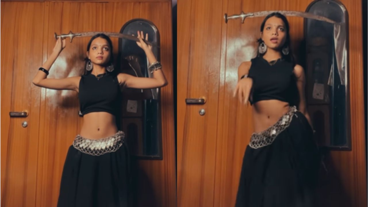 Viral Dance: 10 ਸਾਲ ਪੁਰਾਣੀ ਤਲਵਾਰ ਨੂੰ ਸਿਰ ‘ਤੇ ਰੱਖ ਕੇ ਕੁੜੀ ਨੇ ਕੀਤਾ Belly Dance, ਦੇਖੋ VIDEO Viral Dance: 10 ਸਾਲ ਪੁਰਾਣੀ ਤਲਵਾਰ ਨੂੰ ਸਿਰ ‘ਤੇ ਰੱਖ ਕੇ ਕੁੜੀ ਨੇ ਕੀਤਾ Belly Dance, ਦੇਖੋ VIDEO