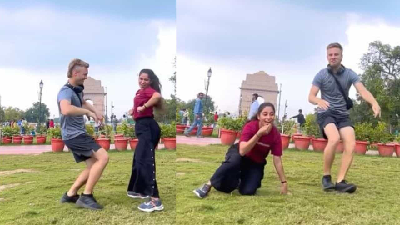 India Gate Viral Video: ਅਮਰੀਕੀ ਮੁੰਡੇ ਨੇ ਇੰਡੀਆ ਗੇਟ ਤੇ ਦੇਸੀ ਕੁੜੀ ਨਾਲ ਭੋਜਪੁਰੀ ਗੀਤ ਤੇ ਕੀਤਾ ਡਾਂਸ, ਕਰੋੜਾਂ ਲੋਕਾਂ ਨੇ ਦੇਖਿਆ ਇਹ ਵੀਡੀਓ India Gate Viral Video: ਅਮਰੀਕੀ ਮੁੰਡੇ ਨੇ ਇੰਡੀਆ ਗੇਟ ਤੇ ਦੇਸੀ ਕੁੜੀ ਨਾਲ ਭੋਜਪੁਰੀ ਗੀਤ ਤੇ ਕੀਤਾ ਡਾਂਸ, ਕਰੋੜਾਂ ਲੋਕਾਂ ਨੇ ਦੇਖਿਆ ਇਹ ਵੀਡੀਓ