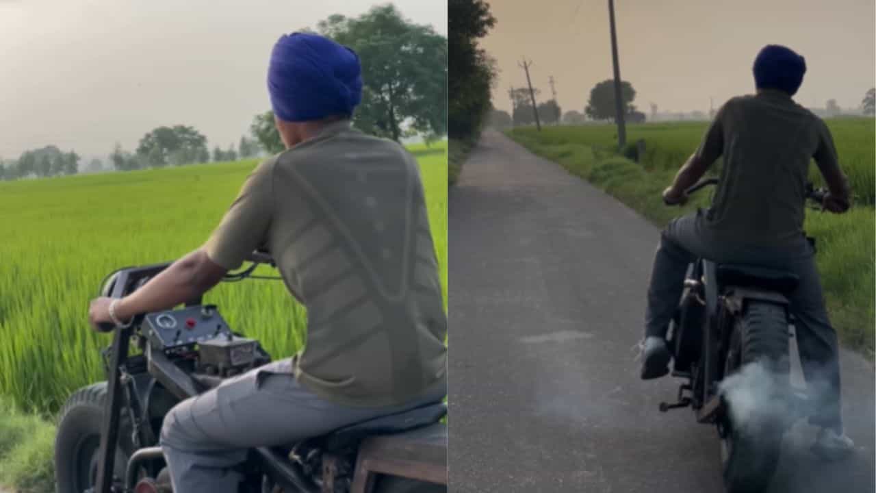 VIRAL: ਭਰਾ ਦੀ ਅਨੋਖੀ ਬਾਈਕ ਨੇ ਖਿੱਚਿਆ ਕਈ ਲੋਕਾਂ ਦਾ ਧਿਆਨ, ਵੀਡੀਓ ਦੇਖ ਕੇ ਲੋਕਾਂ ਨੇ ਪੁੱਛੇ ਸਵਾਲ VIRAL: ਭਰਾ ਦੀ ਅਨੋਖੀ ਬਾਈਕ ਨੇ ਖਿੱਚਿਆ ਕਈ ਲੋਕਾਂ ਦਾ ਧਿਆਨ, ਵੀਡੀਓ ਦੇਖ ਕੇ ਲੋਕਾਂ ਨੇ ਪੁੱਛੇ ਸਵਾਲ