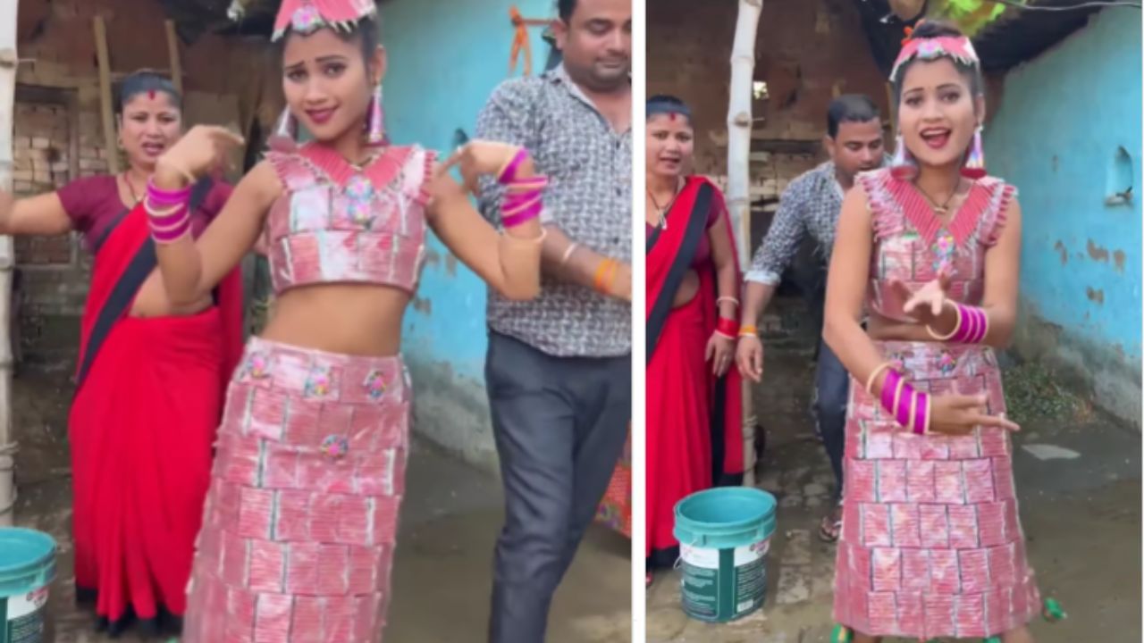 Shocking: ਕੁੜੀ ਨੇ ਪਟਾਕਿਆਂ ਨਾਲ ਬਣਾਇਆ ਟੂ-ਪੀਸ, ਕੰਨਾਂ ‘ਚ ਲਟਕਾਏ ਅਨਾਰ ਬੰਬ, ਵੀਡੀਓ VIRAL Shocking: ਕੁੜੀ ਨੇ ਪਟਾਕਿਆਂ ਨਾਲ ਬਣਾਇਆ ਟੂ-ਪੀਸ, ਕੰਨਾਂ ‘ਚ ਲਟਕਾਏ ਅਨਾਰ ਬੰਬ, ਵੀਡੀਓ VIRAL