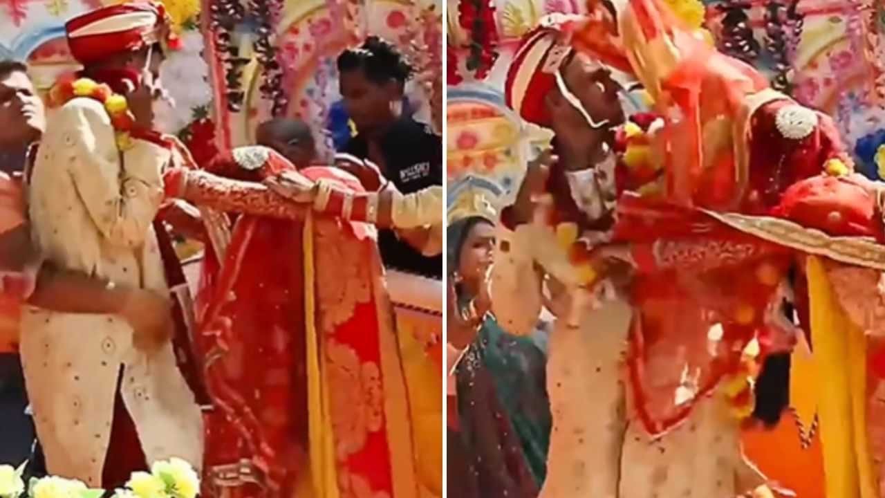Dulha Dulhan Video: ਸਟੇਜ ਤੇ ਲਾੜਾ-ਲਾੜੀ ਹੋਏ ਥੱਪੜੋ-ਥੱਪੜੀ, Viral ਵੀਡੀਓ ਵੇਖ ਕੇ ਹੋ ਜਾਵੋਗੇ ਹੈਰਾਨ Dulha Dulhan Video: ਸਟੇਜ ਤੇ ਲਾੜਾ-ਲਾੜੀ ਹੋਏ ਥੱਪੜੋ-ਥੱਪੜੀ, Viral ਵੀਡੀਓ ਵੇਖ ਕੇ ਹੋ ਜਾਵੋਗੇ ਹੈਰਾਨ