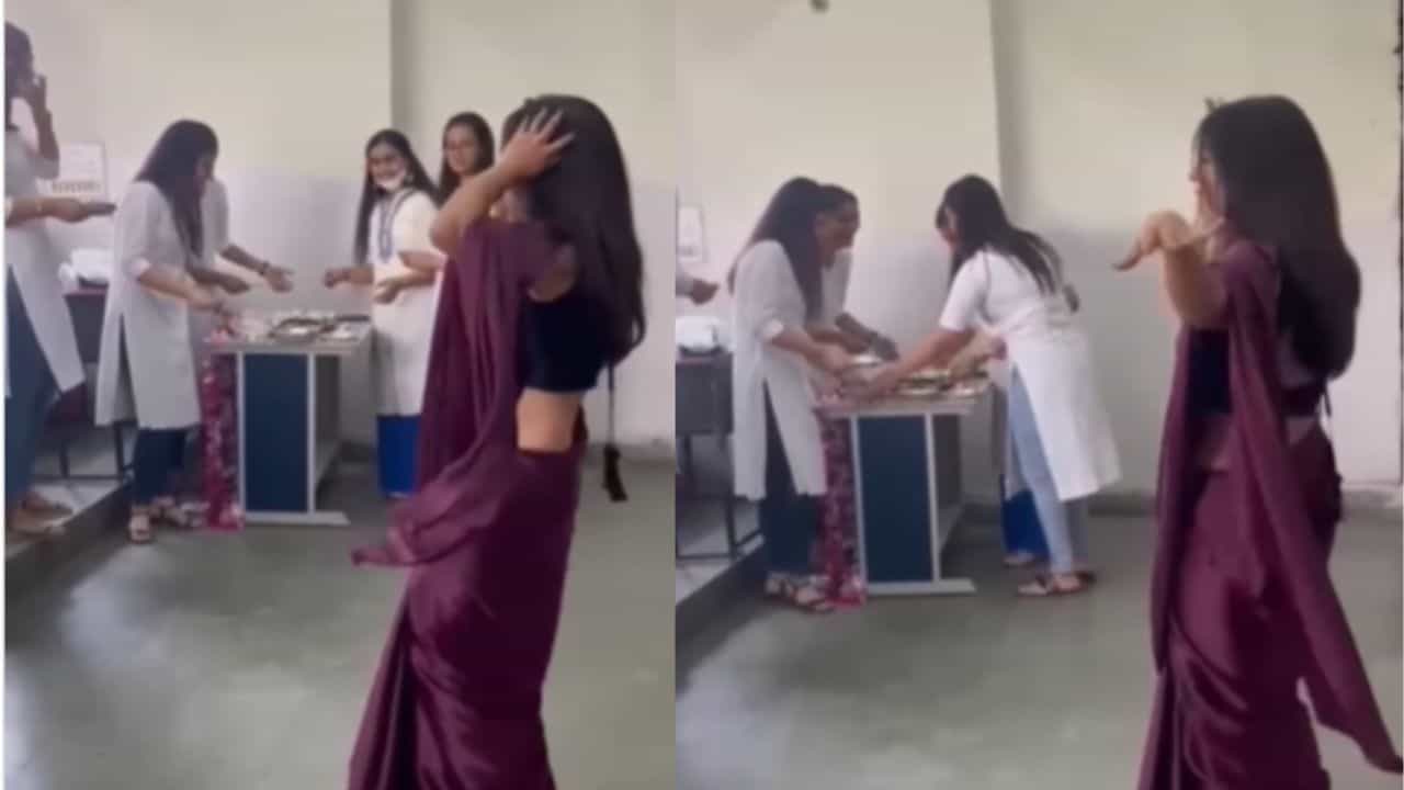 Viral Dance Video: ਕਲਾਸ ਰੂਮ ਚ ਭੋਜਪੁਰੀ ਗੀਤ ਤੇ ਡਾਂਸ ਕਰਦੀ ਨਜ਼ਰ ਆਈ ਮੈਡਮ Viral Dance Video: ਕਲਾਸ ਰੂਮ ਚ ਭੋਜਪੁਰੀ ਗੀਤ ਤੇ ਡਾਂਸ ਕਰਦੀ ਨਜ਼ਰ ਆਈ ਮੈਡਮ