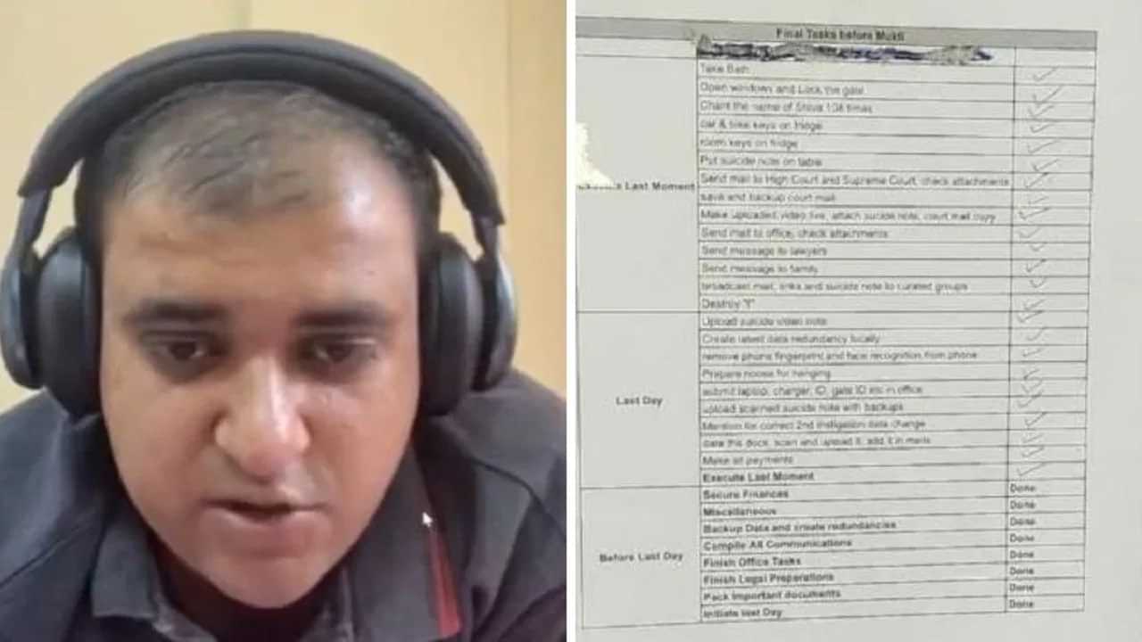 Shocking News: ਅਤੁਲ ਸੁਭਾਸ਼ ਦਾ ਕੀ ਸੀ 33ਵਾਂ ਟਾਰਗੇਟ? 32 ਤੇ ਲਗਾਇਆ Done; ਸੁਸਾਈਡ ਵਾਲੇ ਦਿਨ ਇਹ 6 ਕੰਮ ਕੀਤੇ ਪੂਰੇ Shocking News: ਅਤੁਲ ਸੁਭਾਸ਼ ਦਾ ਕੀ ਸੀ 33ਵਾਂ ਟਾਰਗੇਟ? 32 ਤੇ ਲਗਾਇਆ Done; ਸੁਸਾਈਡ ਵਾਲੇ ਦਿਨ ਇਹ 6 ਕੰਮ ਕੀਤੇ ਪੂਰੇ