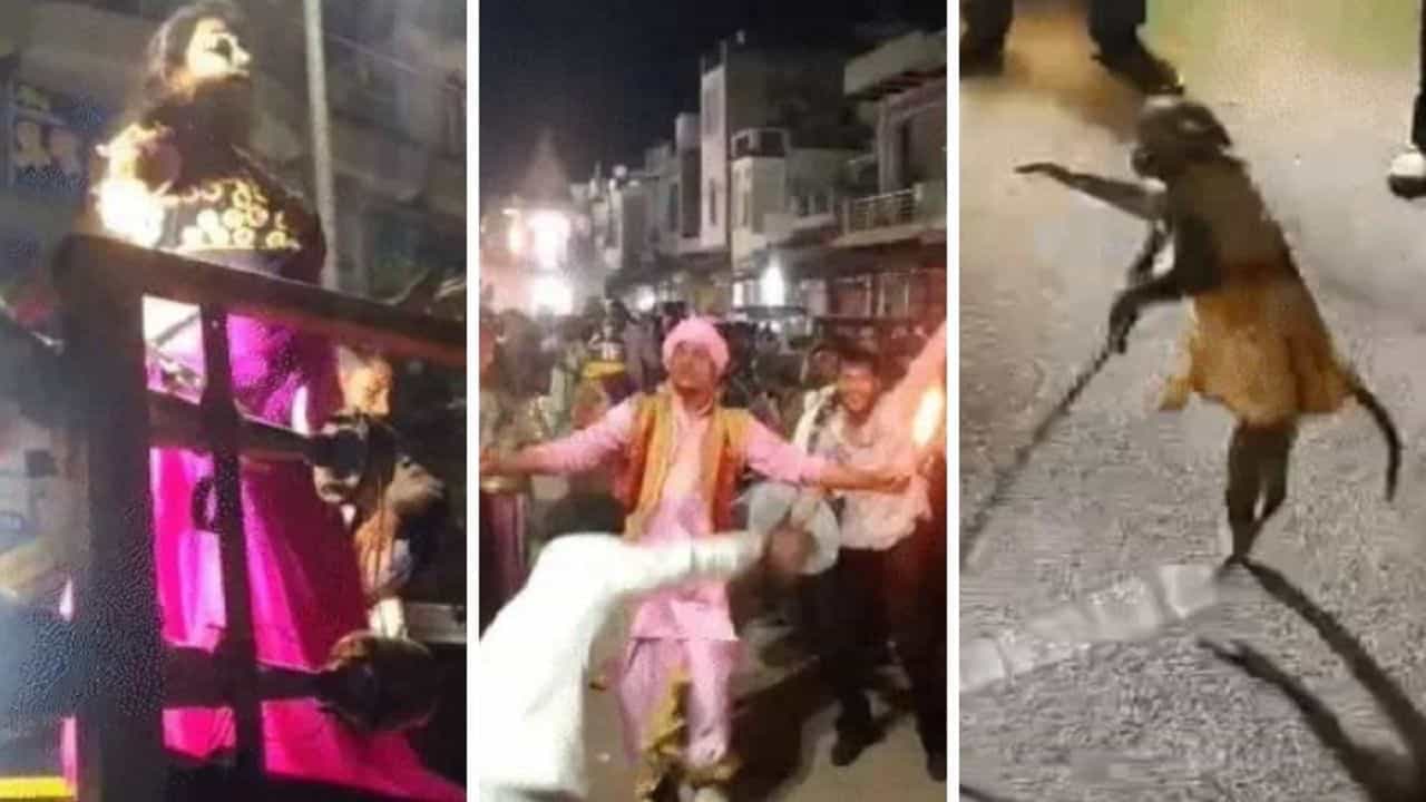 Viral Video: ਬਾਂਦਰ, ਉੱਠ, ਬੱਕਰੀਆਂ ਤੇ ਘੋੜੇ ਬਣੇ ਬਾਰਾਤੀ...ਦਿੱਲੀ ਦਾ ਲਾੜਾ ਲੈ ਕੇ ਨਿਕਲਿਆ ਅਨੋਖੀ ਬਾਰਾਤ, ਝਾਂਕੀਆਂ ਵੀ ਚੱਲੀਆਂ ਨਾਲ-ਨਾਲ Viral Video: ਬਾਂਦਰ, ਉੱਠ, ਬੱਕਰੀਆਂ ਤੇ ਘੋੜੇ ਬਣੇ ਬਾਰਾਤੀ...ਦਿੱਲੀ ਦਾ ਲਾੜਾ ਲੈ ਕੇ ਨਿਕਲਿਆ ਅਨੋਖੀ ਬਾਰਾਤ, ਝਾਂਕੀਆਂ ਵੀ ਚੱਲੀਆਂ ਨਾਲ-ਨਾਲ