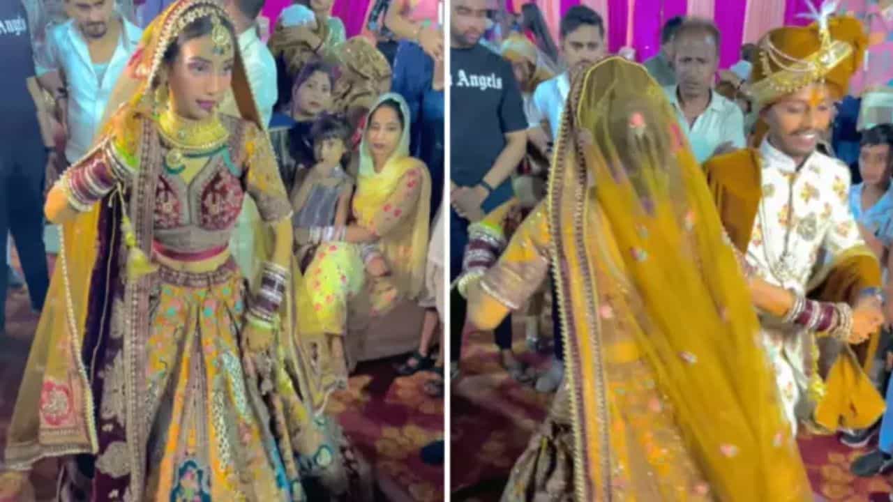 Bride Dance Video: ਲਾੜੀ ਦੇ ਸ਼ਾਨਦਾਰ ਡਾਂਸ ਨਾਲ ਵਿਆਹ ਵਿੱਚ ਮਚਾਈ ਧੂਮ, ਲੋਕ ਬੋਲੇ- ਲਾਈਕਸ ਅਤੇ ਵਿਊਜ਼ ਲਈ ਕੁਝ ਵੀ ਕਰਨਗੇ Bride Dance Video: ਲਾੜੀ ਦੇ ਸ਼ਾਨਦਾਰ ਡਾਂਸ ਨਾਲ ਵਿਆਹ ਵਿੱਚ ਮਚਾਈ ਧੂਮ, ਲੋਕ ਬੋਲੇ- ਲਾਈਕਸ ਅਤੇ ਵਿਊਜ਼ ਲਈ ਕੁਝ ਵੀ ਕਰਨਗੇ