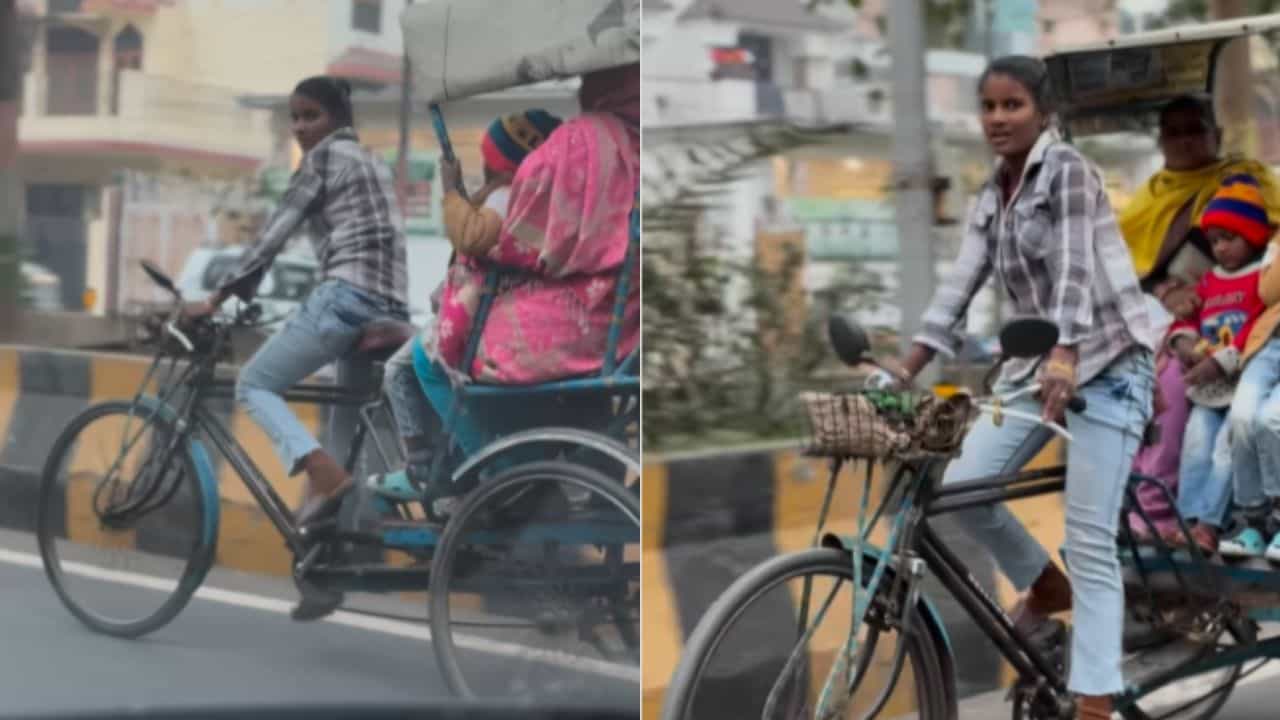 Shocking Video: ਹਰ ਧੀ  ਪਾਪਾ ਦੀ ਪਰੀ ਨਹੀਂ ਹੁੰਦੀ ! ਪਰਿਵਾਰ ਚਲਾਉਣ ਲਈ  ਕੁੜੀ ਨੇ ਸੜਕ ਤੇ ਚਲਾਇਆ ਰਿਕਸ਼ਾ , ਹਿੰਮਤ ਦੀ ਹੋ ਰਹੀ ਸ਼ਲਾਘਾ