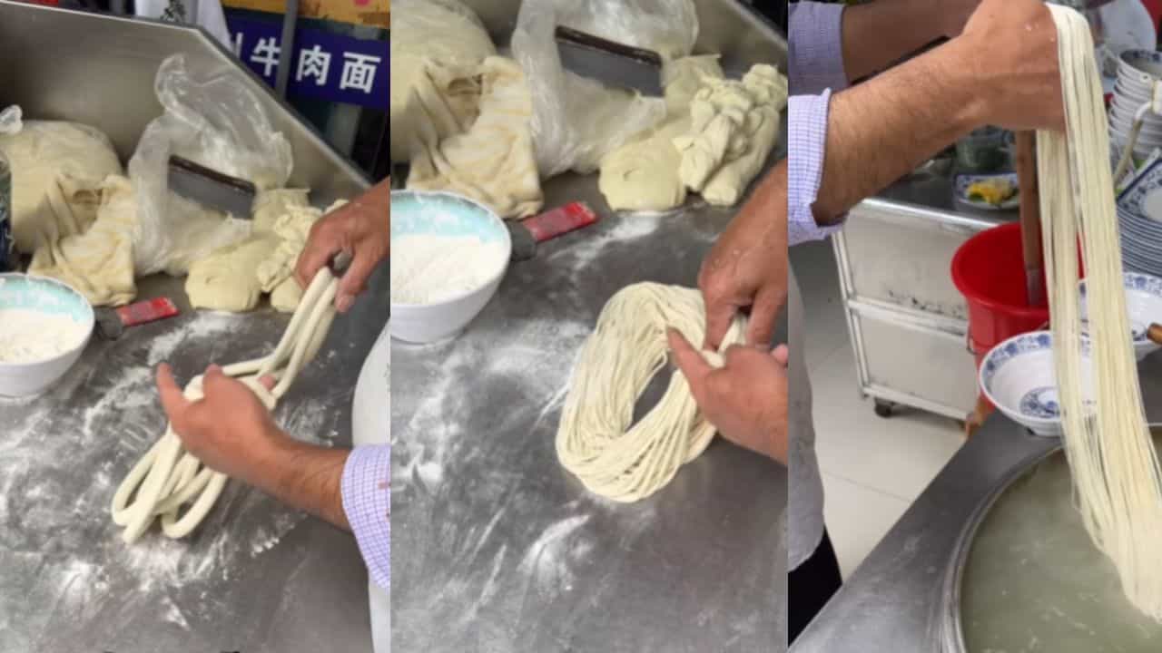 ਪਾਕਿਸਤਾਨ ਦਾ ਇਹ ਹਲਵਾਈ ਹੈ ਸ਼ਾਨਦਾਰ ਕਲਾਕਾਰ, ਹੱਥਾਂ ਨਾਲ ਤਿਆਰ ਕਰ ਦਿੰਦਾ ਹੈ ਨੂਡਲਜ਼