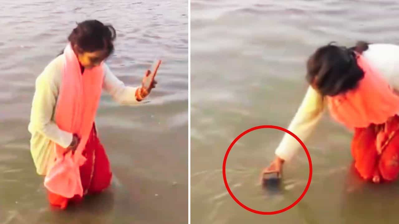 Viral Video: ਮਹਾਂਕੁੰਭ ਨਹੀਂ ਪਹੁੰਚ ਪਾਇਆ ਪਤੀ ਤਾਂ ਪਤਨੀ ਨੇ  ​ਲਗਵਾਈ Online ਡੁਬਕੀ, ਦੇਖੋ ਵੀਡੀਓ