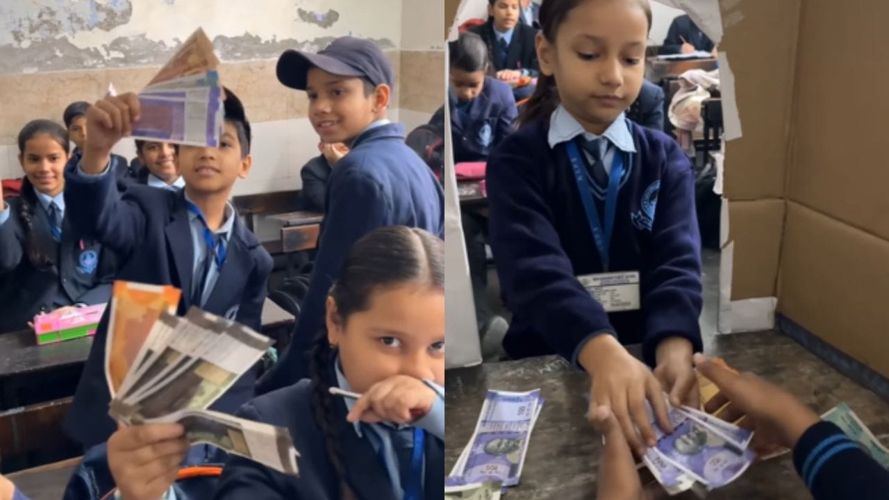 Viral VIdeo: ਛੋਟੇ ਬੱਚਿਆਂ ਨੂੰ ਬੈਂਕਿੰਗ ਸਿਸਟਮ ਸਮਝਾਉਣ ਲਈ ਅਧਿਆਪਕ ਨੇ ਕਲਾਸਰੂਮ ਨੂੰ ਬਣਾ ਦਿੱਤਾ ਬੈਂਕ