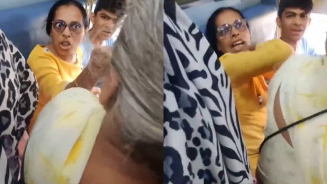 ਅੱਖ ਕੀ ਦਿਖਾਉਂਦੀ ਹੈ... ਟ੍ਰੇਨ ਵਿੱਚ ਬੈਠੀ ਇੱਕ ਔਰਤ ਅਤੇ ਇੱਕ ਆਂਟੀ ਵਿਚਾਲੇ ਹੋਈ ਤਿੱਖੀ ਬਹਿਸ