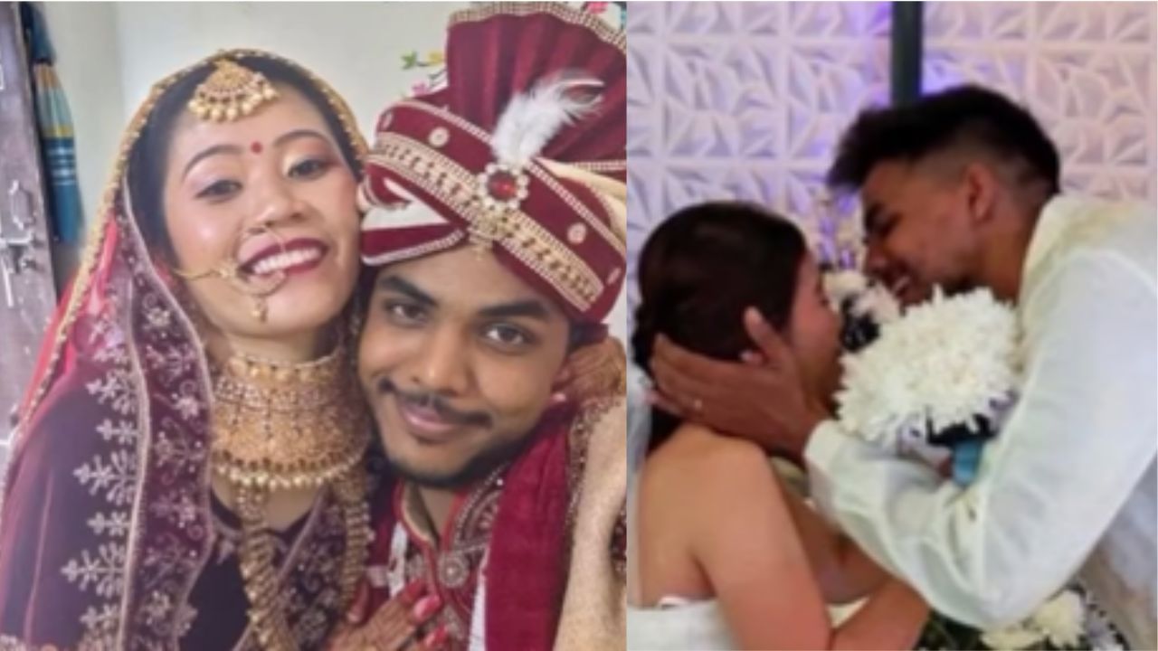 Love Story Viral: ਸਬਜ਼ੀ ਵੇਚਣ ਵਾਲੇ ਮੁੰਡੇ ਨੇ ਵਿਦੇਸ਼ੀ ਕੁੜੀ ਨਾਲ ਕਰਵਾਇਆ ਵਿਆਹ, Hii ਨਾਲ ਸ਼ੁਰੂ ਹੋਈ ਸੀ ਮੁਲਾਕਾਤ Love Story Viral: ਸਬਜ਼ੀ ਵੇਚਣ ਵਾਲੇ ਮੁੰਡੇ ਨੇ ਵਿਦੇਸ਼ੀ ਕੁੜੀ ਨਾਲ ਕਰਵਾਇਆ ਵਿਆਹ, Hii ਨਾਲ ਸ਼ੁਰੂ ਹੋਈ ਸੀ ਮੁਲਾਕਾਤ