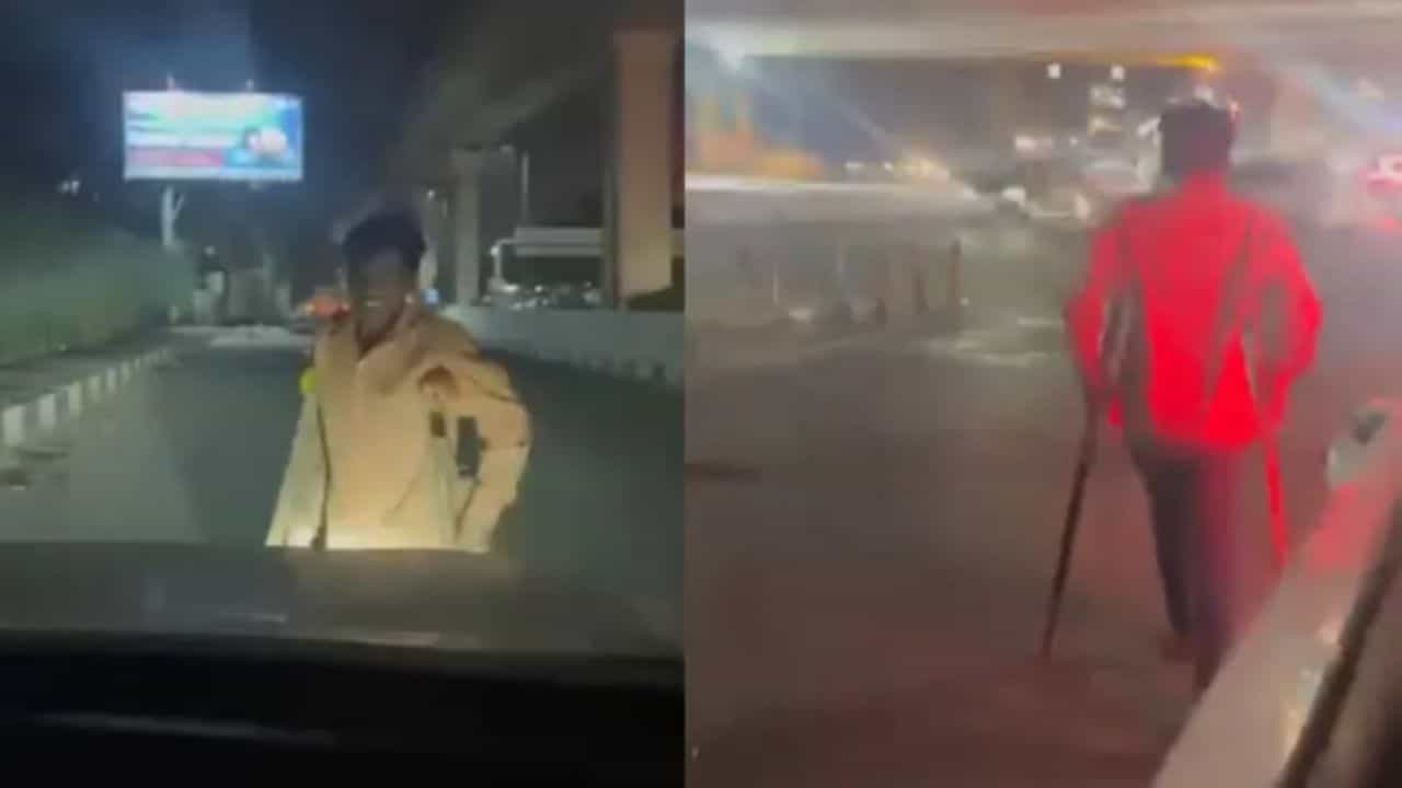 Viral Video: 500 ਰੁਪਏ ਦੇ ਲਾਲਚ ਚ ਭਿਖਾਰੀ ਦੀ ਖੁੱਲ੍ਹੀ ਪੋਲ, ਪੈਸਿਆਂ ਲਈ ਦੌੜਿਆਂ ਲੰਗੜਾ