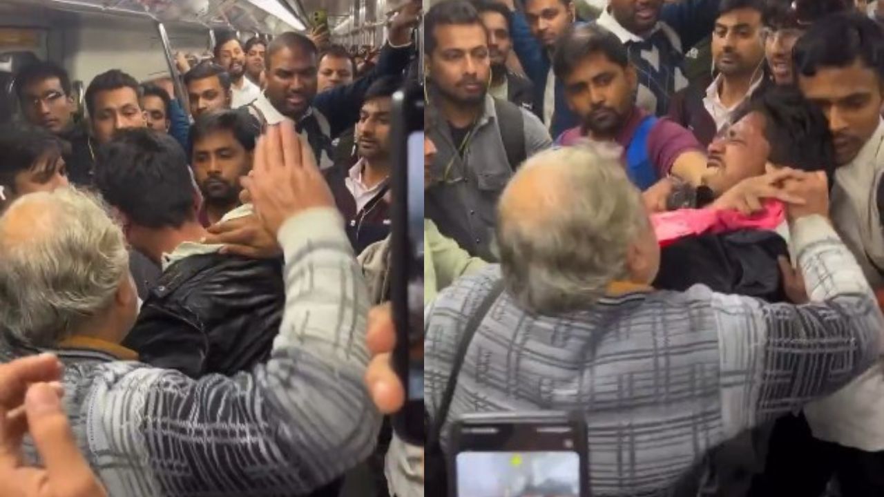 Delhi Metro Viral Video: ਪਹਿਲਾਂ ਮਾਰੇ ਥੱਪੜ, ਫਿਰ ਅੰਕਲ ਨੇ ਮੁੰਡੇ ਨੂੰ ਦਿੱਤੀ ਬਜ਼ੁਰਗਾਂ ਵਾਲੀ ਸਜ਼ਾ Delhi Metro Viral Video: ਪਹਿਲਾਂ ਮਾਰੇ ਥੱਪੜ, ਫਿਰ ਅੰਕਲ ਨੇ ਮੁੰਡੇ ਨੂੰ ਦਿੱਤੀ ਬਜ਼ੁਰਗਾਂ ਵਾਲੀ ਸਜ਼ਾ