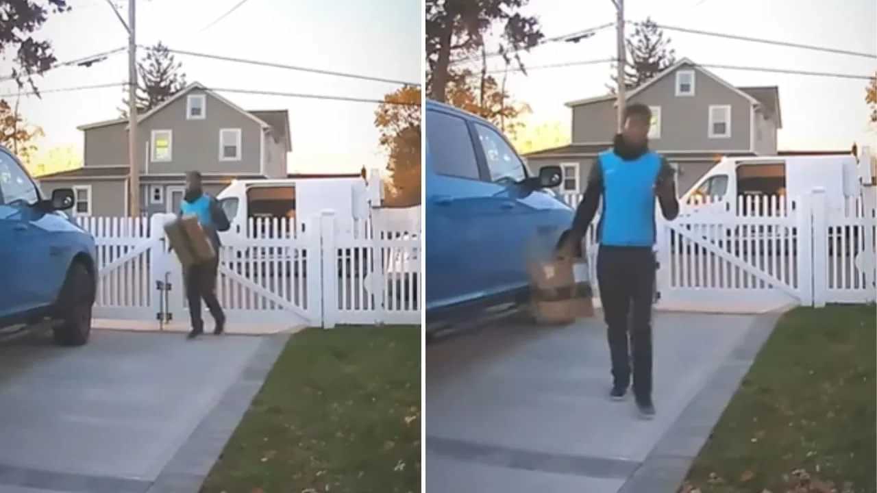 Viral Video: ਡਿਲੀਵਰੀ ਬੁਆਏ ਹੈ ਜਾਂ ਸਪਾਈਡਰ-ਮੈਨ? ਮੁੰਡੇ ਦਾ ਸਟੰਟ ਦੇਖ ਕੇ ਸੋਚਾਂ ਵਿੱਚ ਪੈ ਗਈ ਜਨਤਾ