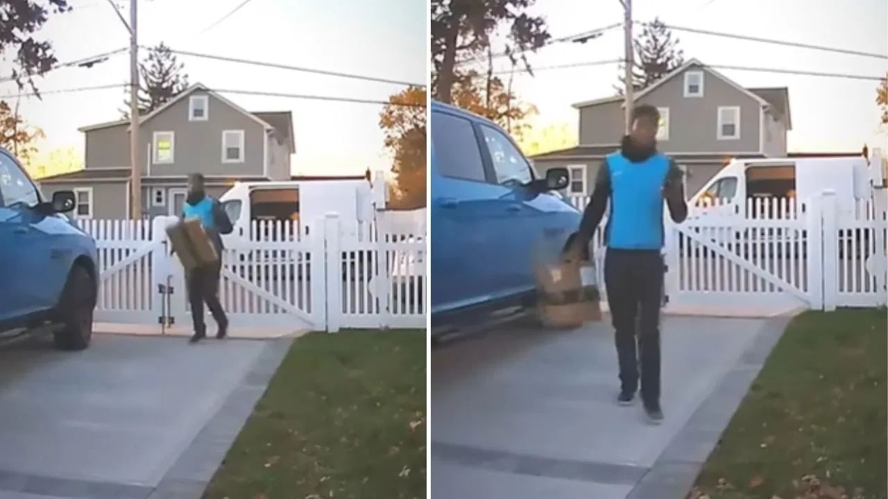 Viral Video: ਡਿਲੀਵਰੀ ਬੁਆਏ ਹੈ ਜਾਂ ਸਪਾਈਡਰ-ਮੈਨ? ਮੁੰਡੇ ਦਾ ਸਟੰਟ ਦੇਖ ਕੇ ਸੋਚਾਂ ਵਿੱਚ ਪੈ ਗਈ ਜਨਤਾ