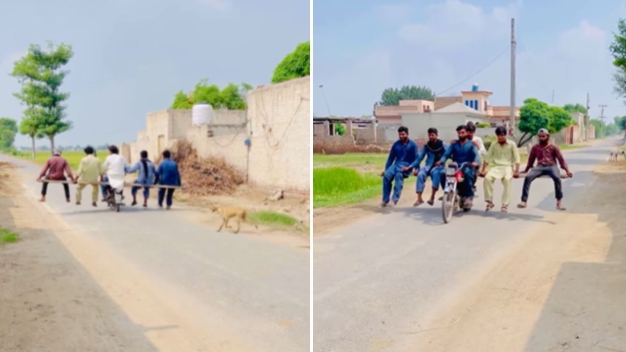 Viral Video: 1 ਬਾਈਕ ‘ਤੇ ਬੈਠੇ ਨਜ਼ਰ ਆਏ 6 ਮੁੰਡੇ, ਪਾਕਿਸਤਾਨ ਦਾ ਵੀਡੀਓ ਦੇਖ ਲੋਕਾਂ ਨੇ ਲਏ ਮਜ਼ੇ