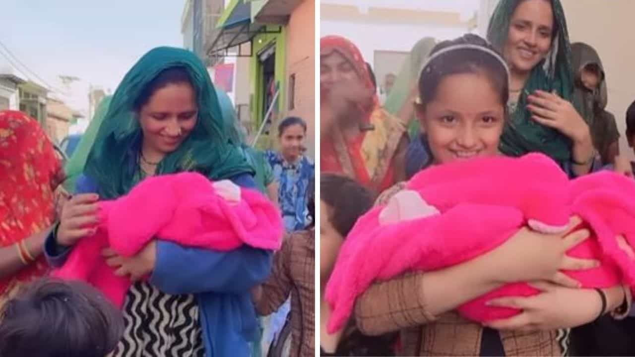 VIDEO: ਸਚਿਨ ਦੀ ਧੀ ਨੂੰ ਲੈ ਕੇ ਸਹੁਰੇ ਘਰ ਪਹੁੰਚੀ ਸੀਮਾ ਹੈਦਰ, ਇੰਝ ਹੋਇਆ ਨੋਇਡਾ ਚ ਸਵਾਗਤ