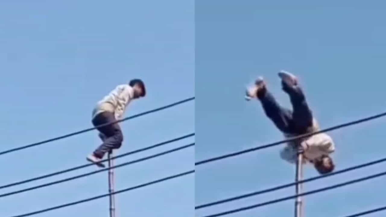 OMG: ਸਟੰਟ ਦੇ ਨਾਮ ਤੇ ਮੁੰਡਾ ਬਣ ਗਿਆ ਹੈਲੀਕਾਪਟਰ, ਦੇਖੋ ਖਤਰਨਾਕ ਸਟੰਟ