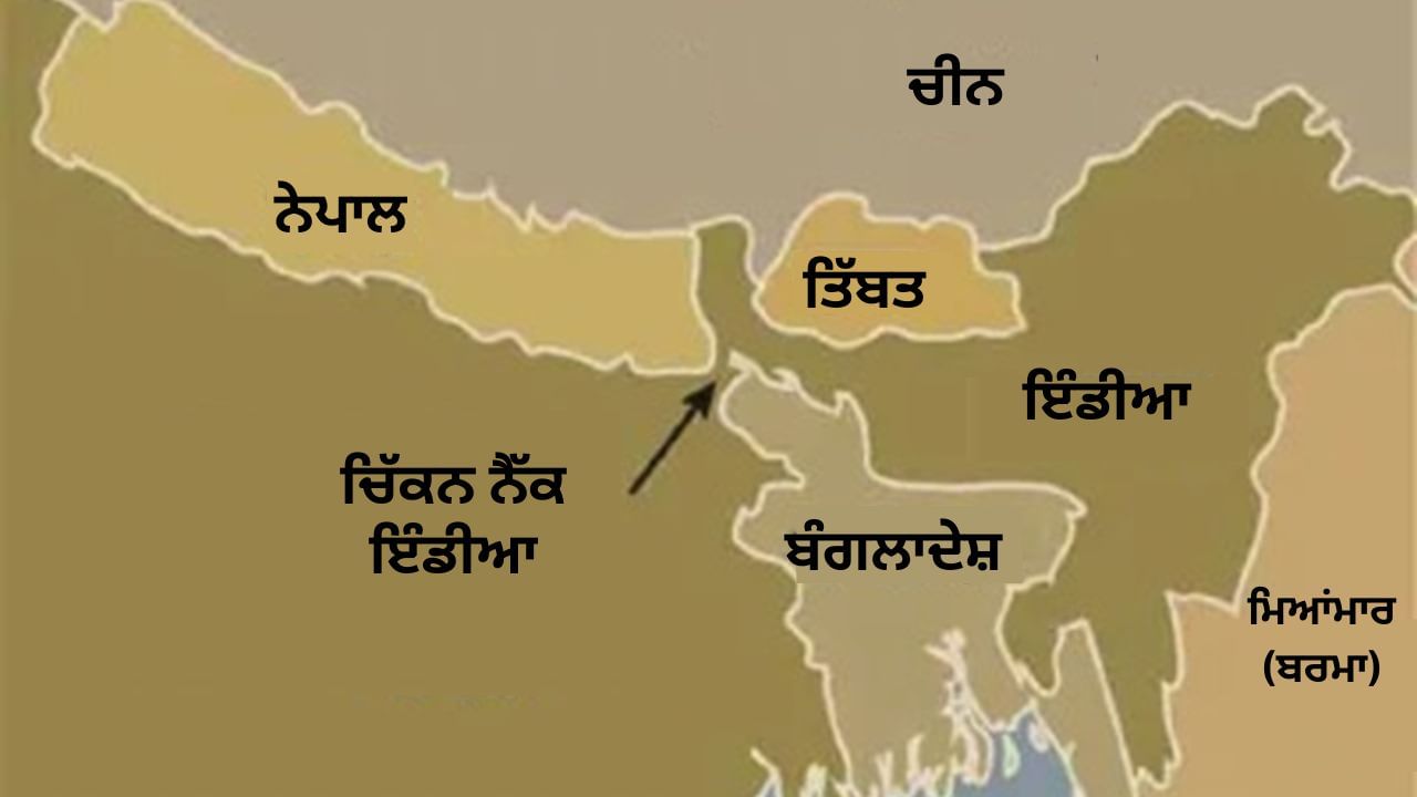 ਇਸਨੂੰ ਚਿਕਨ ਨੇਕ ਕਿਹਾ ਜਾਂਦਾ ਹੈ ਕਿਉਂਕਿ ਇਹ ਇੱਕ ਤੰਗ ਜੜ੍ਹ ਦੇ ਰੂਪ ਵਿੱਚ ਦਿਖਾਈ ਦਿੰਦਾ ਹੈ ਅਤੇ ਇੱਕ ਸੰਵੇਦਨਸ਼ੀਲ ਖੇਤਰ ਹੈ।